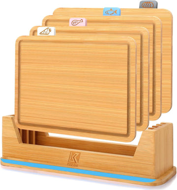 Chef Supply Co Chopping Boards Bamboo Chopping Board 4Pcs