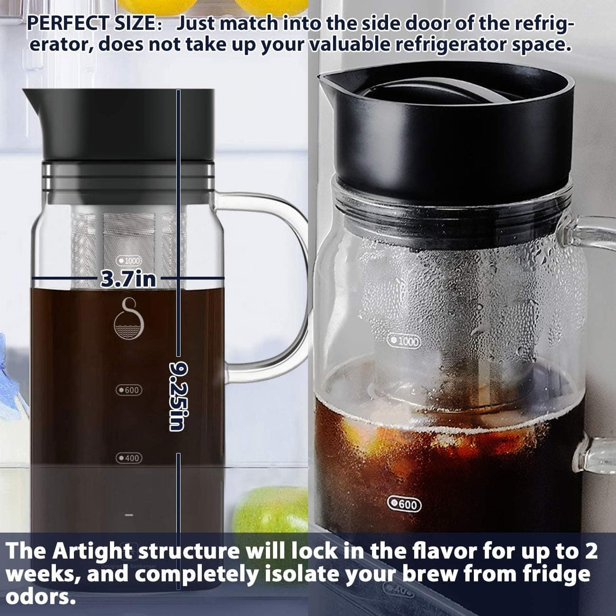 Chef Supply Co Coffee Maker Brew Glass Coffee Maker 1L