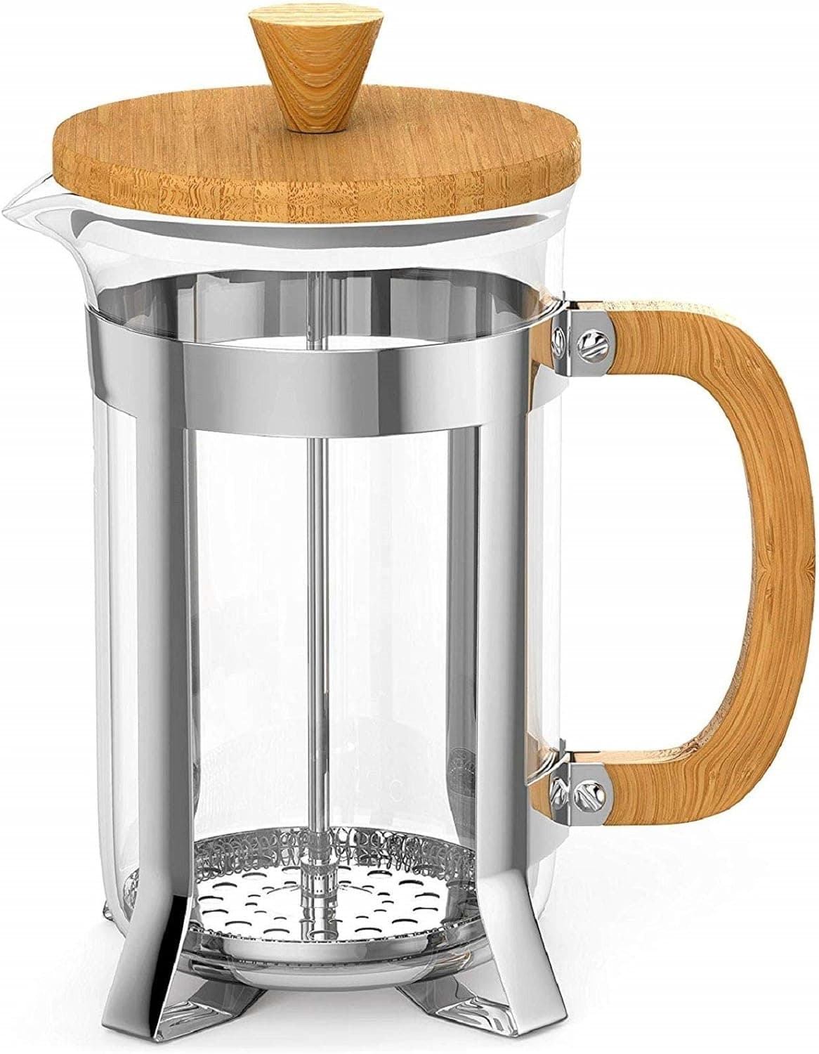 Chef Supply Co Coffee Plunger Bamboo Plunger 600ml