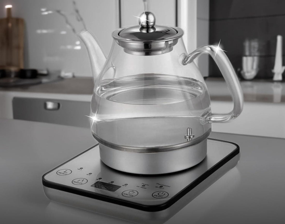 Chef Supply Co Coffee, Tea & Espresso Electric Glass Kettle 1.2L
