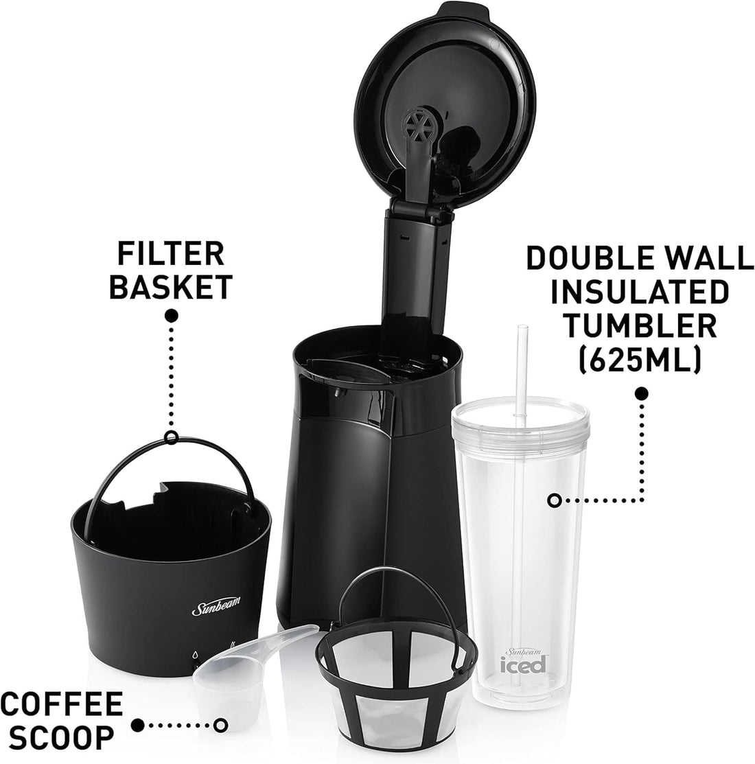 Chef Supply Co Coffee, Tea & Espresso Iced Coffee Machine SDP1000BK