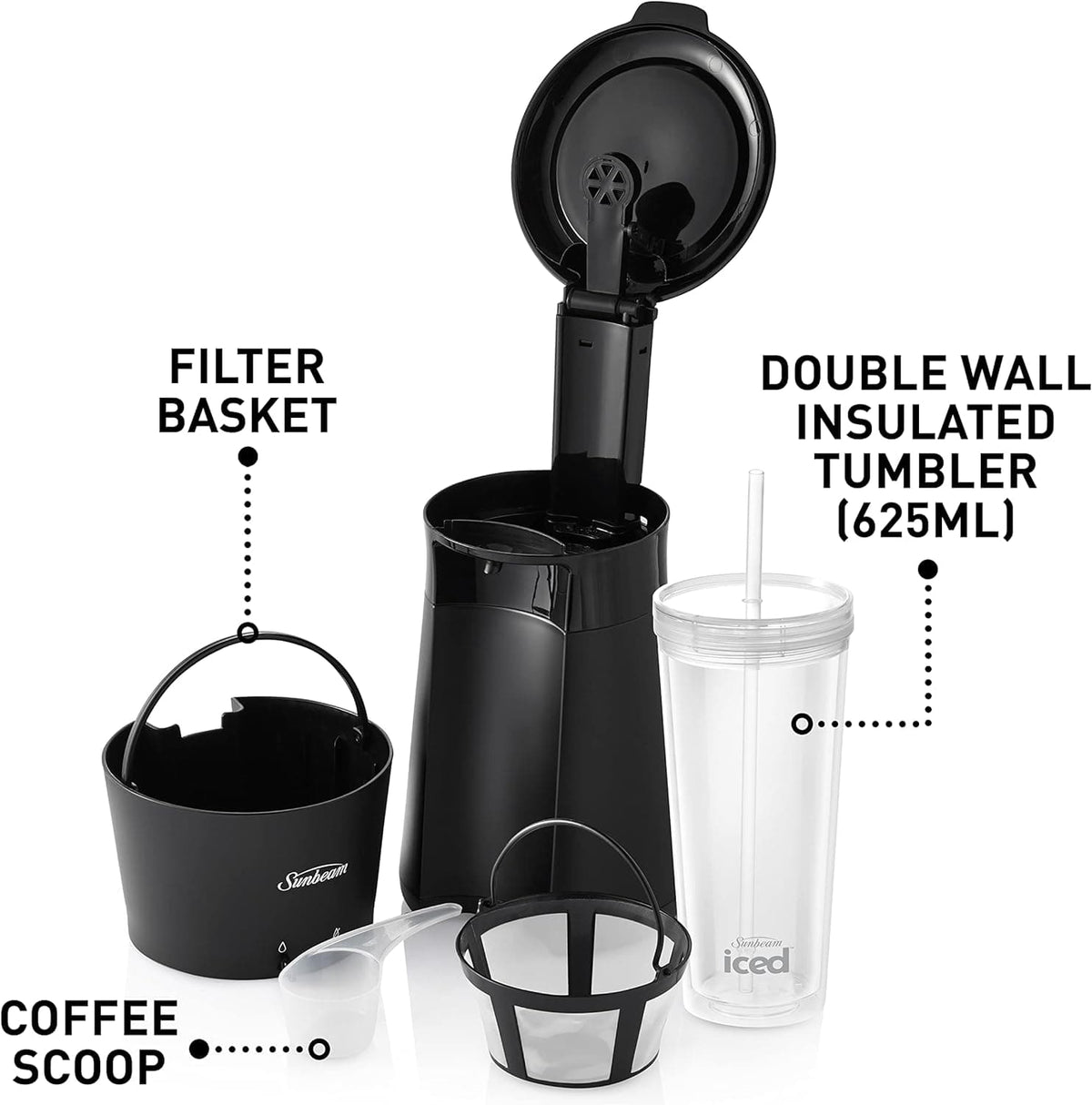 Chef Supply Co Coffee, Tea & Espresso Iced Coffee Machine SDP1000BK