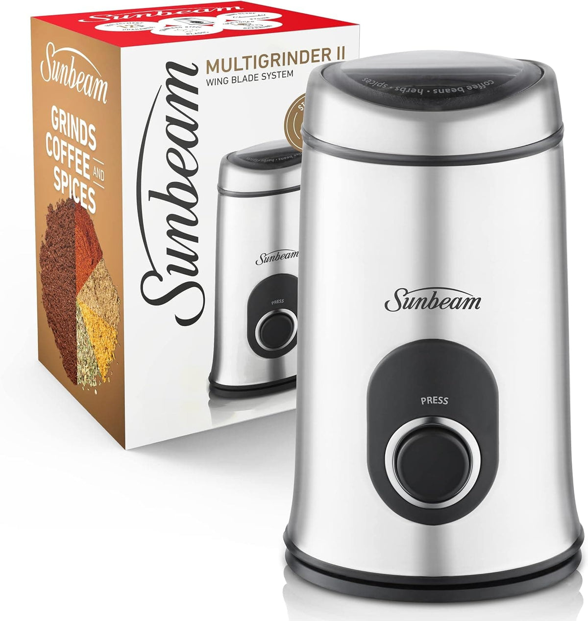Chef Supply Co Coffee, Tea & Espresso Multigrinder Stainless Steel EM0405