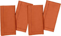 Chef Supply Co Cotton Napkins Rust Cloth Dinner Napkins Set of 4 20 X 20 In