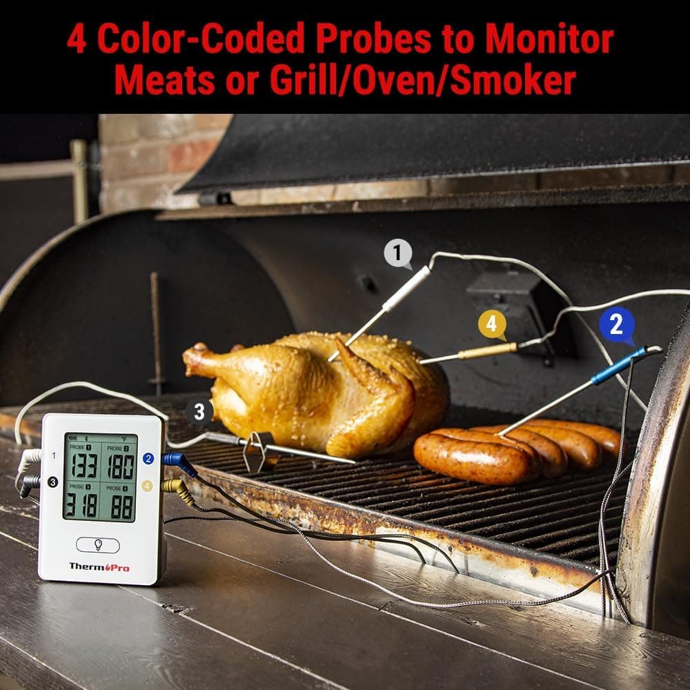 Chef Supply Co Digital Thermometer Smart Digital Cooking BBQ Thermometer