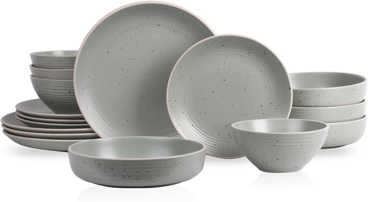 Chef Supply Co Dinnerware Lauren Stoneware Dinnerware Set 16Pcs