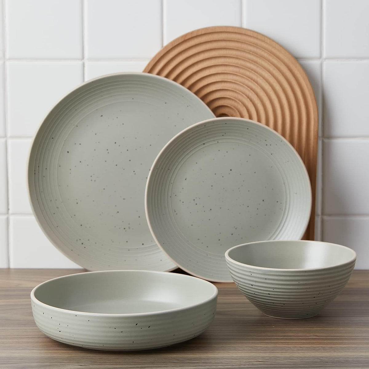 Chef Supply Co Dinnerware Lauren Stoneware Dinnerware Set 16Pcs