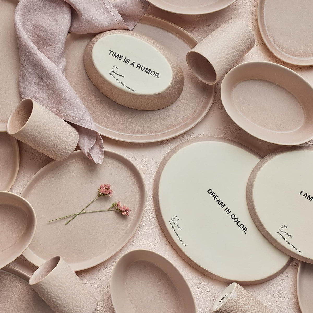 Chef Supply Co Dinnerware Nude Stoneware Dinnerware Set 16Pcs