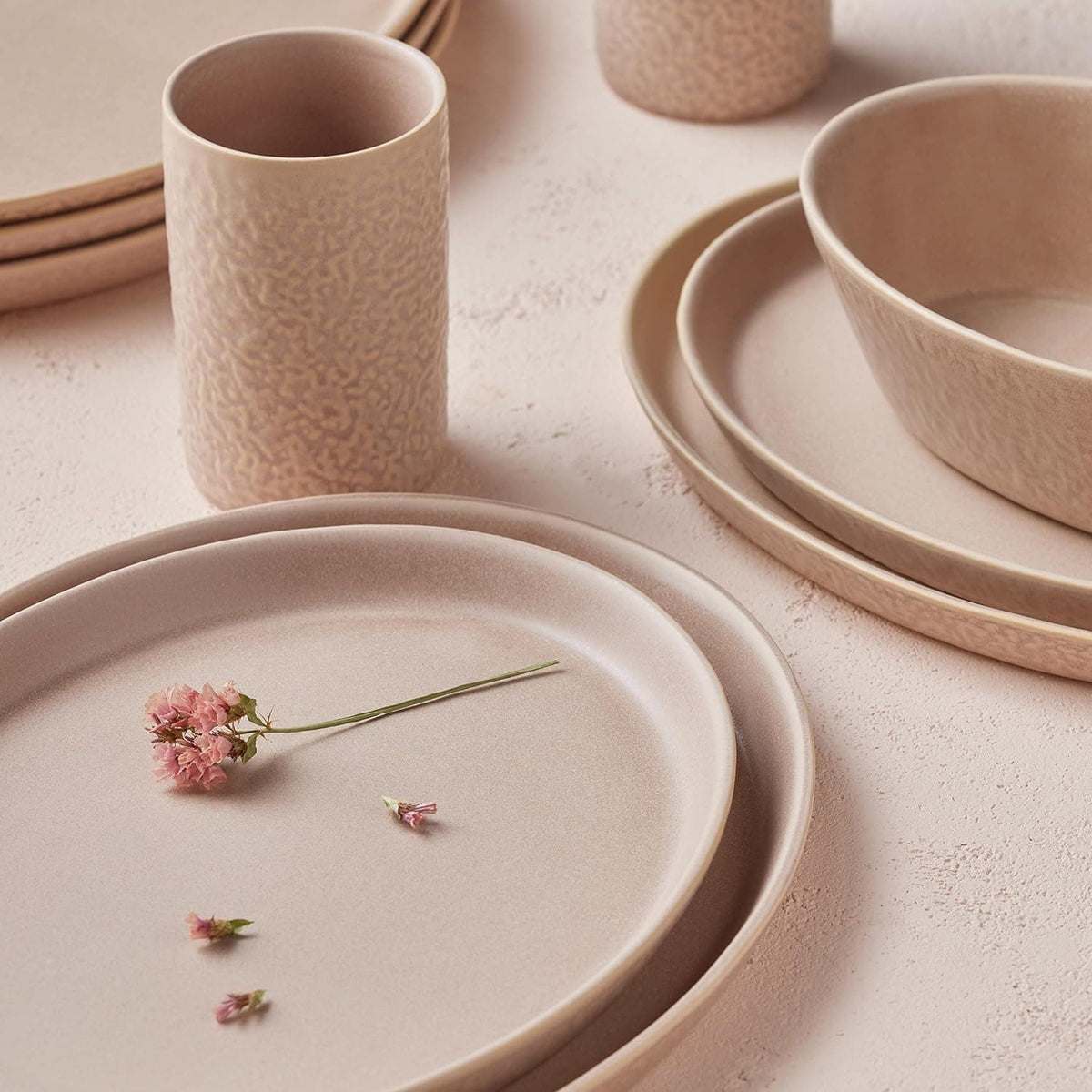 Chef Supply Co Dinnerware Nude Stoneware Dinnerware Set 16Pcs