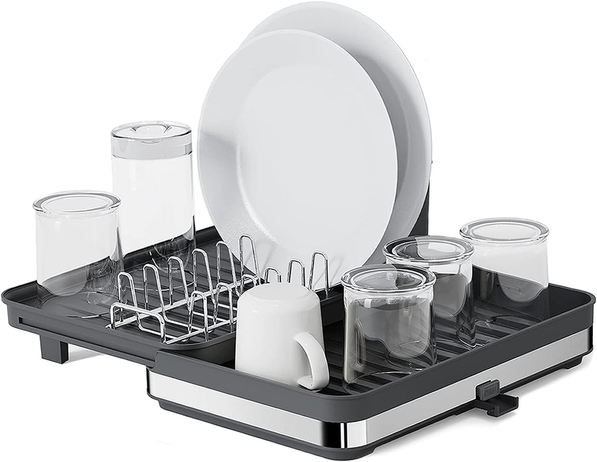 Chef Supply Co Dish Rack Large Capacity Dish Rack (11.8"-20.5")