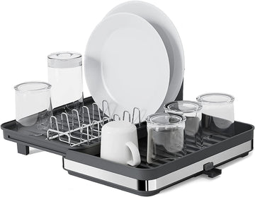 Chef Supply Co Dish Rack Large Capacity Dish Rack (11.8"-20.5")