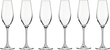 Chef Supply Co Drinking Glassware Champagne Flute 210ML 6Pcs