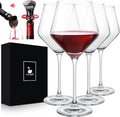 Chef Supply Co Drinking Glassware Crystal Wine Glasses Set of 4