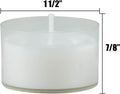 Chef Supply Co Fruit Basket Shelf Unscented Light Candles 96 Pack