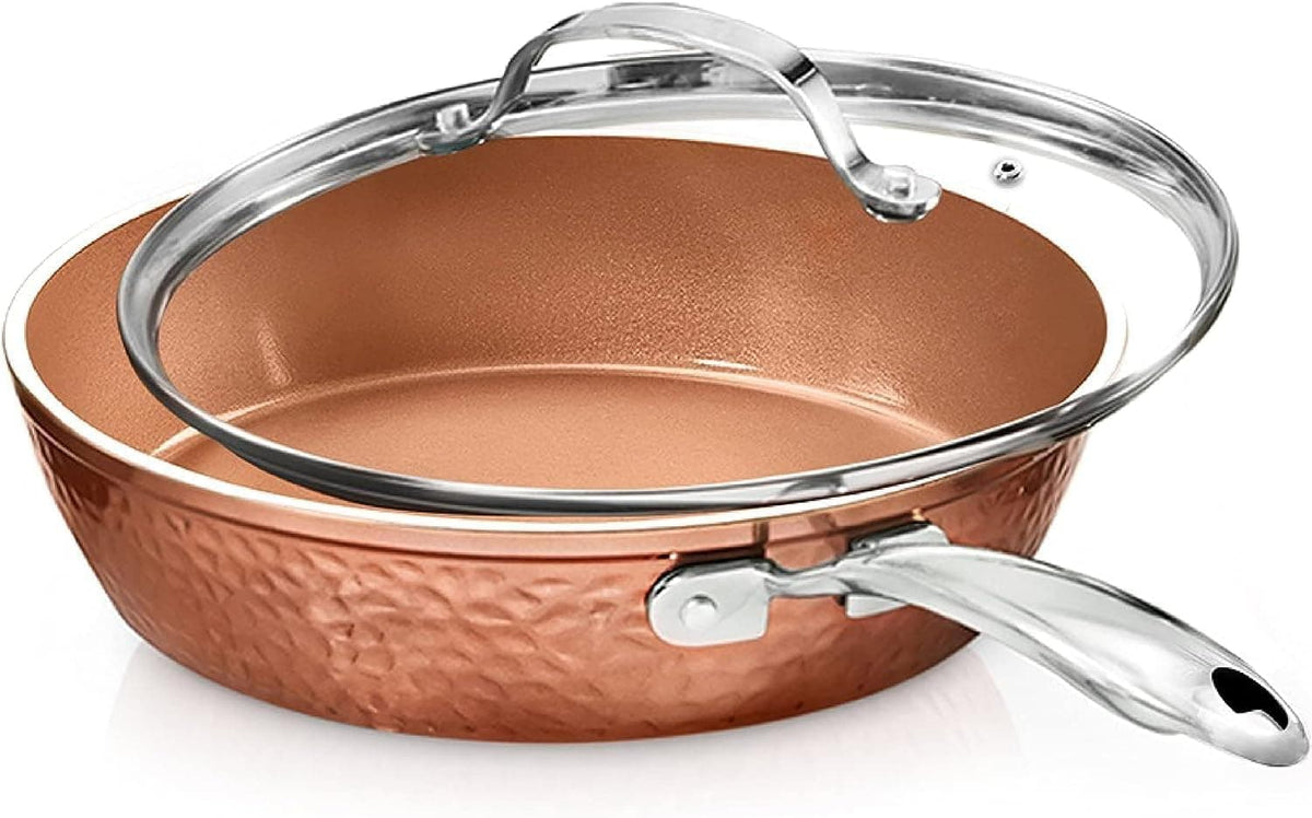 Chef Supply Co Fry Pan Nonstick Fry Pan with Lid 12In"