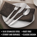 Chef Supply Co Fry Pan Silverware Set 48Pcs