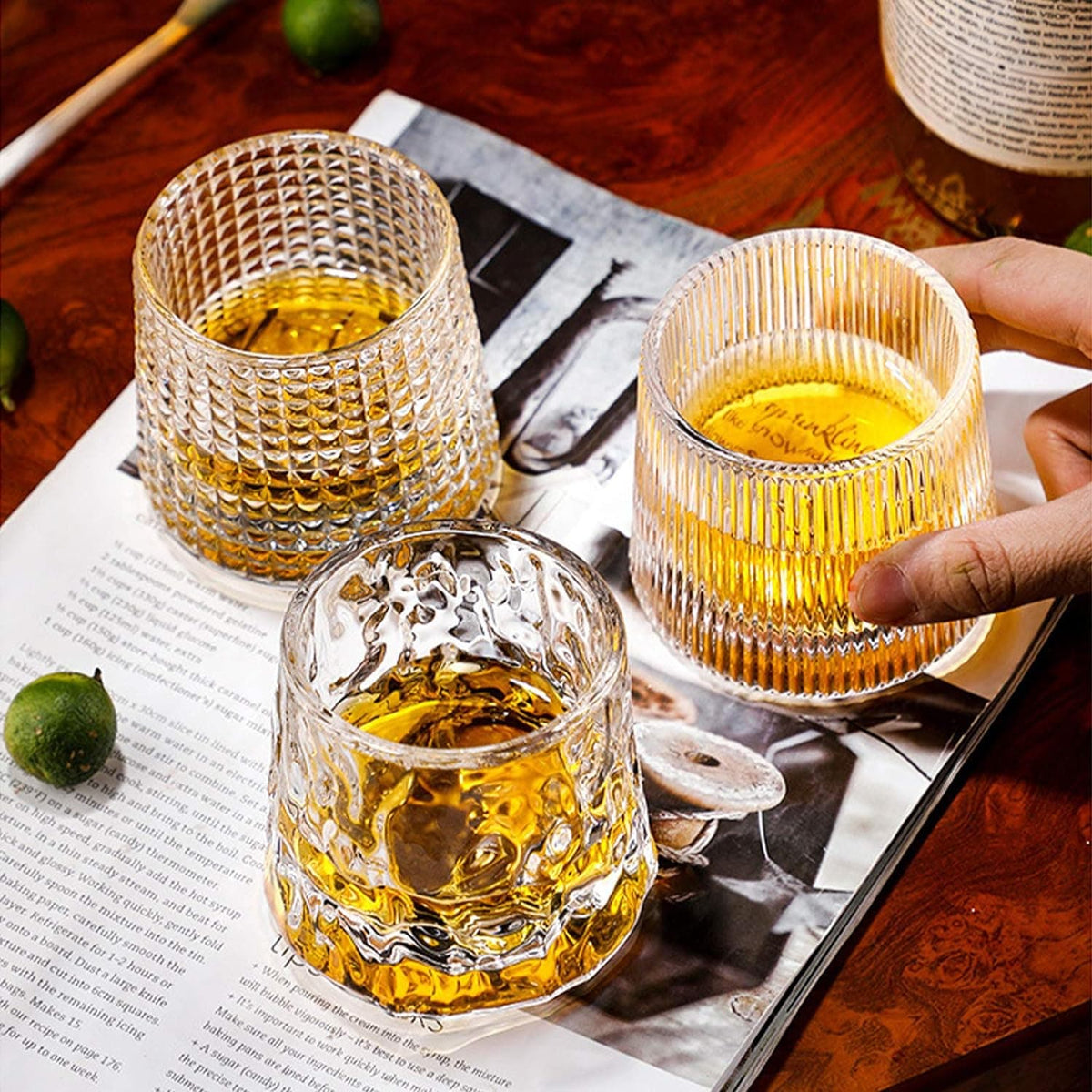 Chef Supply Co Glassware Premium Whiskey Glasses 3 Piece Set