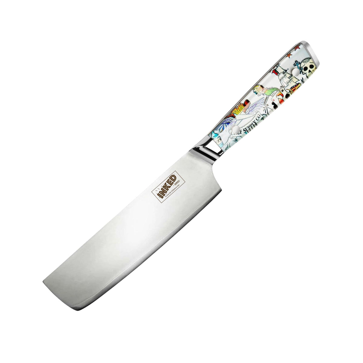 CHEF SUPPLY CO Inked Series MK2 17.5 cm – 7 Inch Nakiri Vegetable Knife