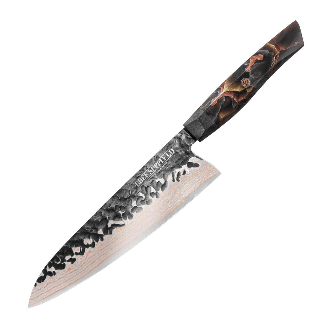CSC BRANDED Kitchen Knives Copper Series 20 cm - 8 inch Damascus Chef Knife with VG-10 core