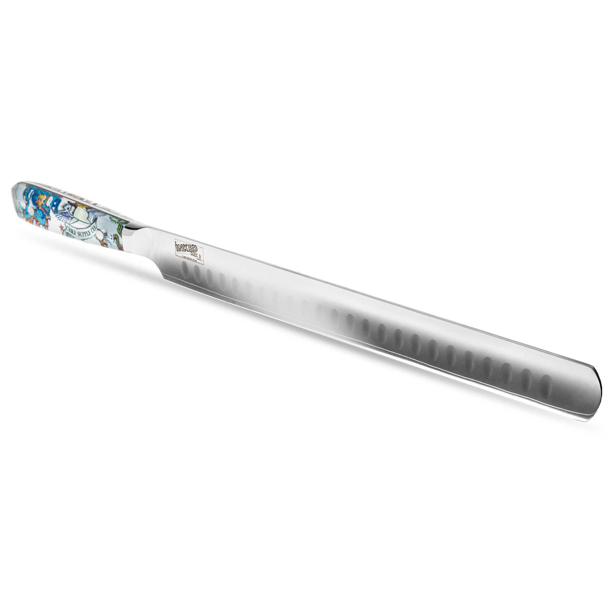 CHEF SUPPLY CO Kitchen Knives Inked MK2 Series Three Layer VG-10 core 30cm - 11.8" Slicing/Carving Knife