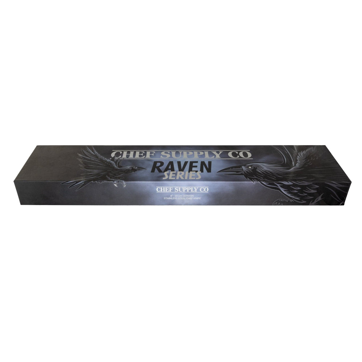 CHEF SUPPLY CO Kitchen Knives Raven Chef Knife - 20cm - 8” - German Stainless Steel with Wooden Sheath