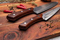 Chef Supply Co Kitchen Knives Red Series 20cm Chef Knife with Full Tang Hard Wood Handle