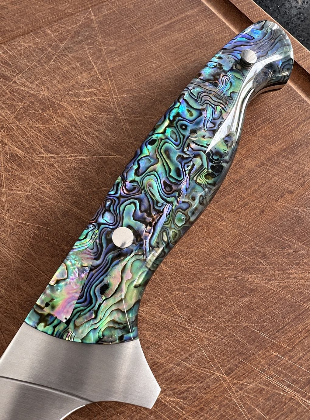 CHEF SUPPLY CO Kitchen Knives Sea Creature MK2 Series 17.5cm / 7” Flexible Fillet Knife – 9Cr18MoV Steel, Resin & Abalone Shell Handle