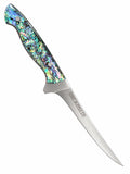 CHEF SUPPLY CO Kitchen Knives Sea Creature MK2 Series 17.5cm / 7” Flexible Fillet Knife – 9Cr18MoV Steel, Resin & Abalone Shell Handle