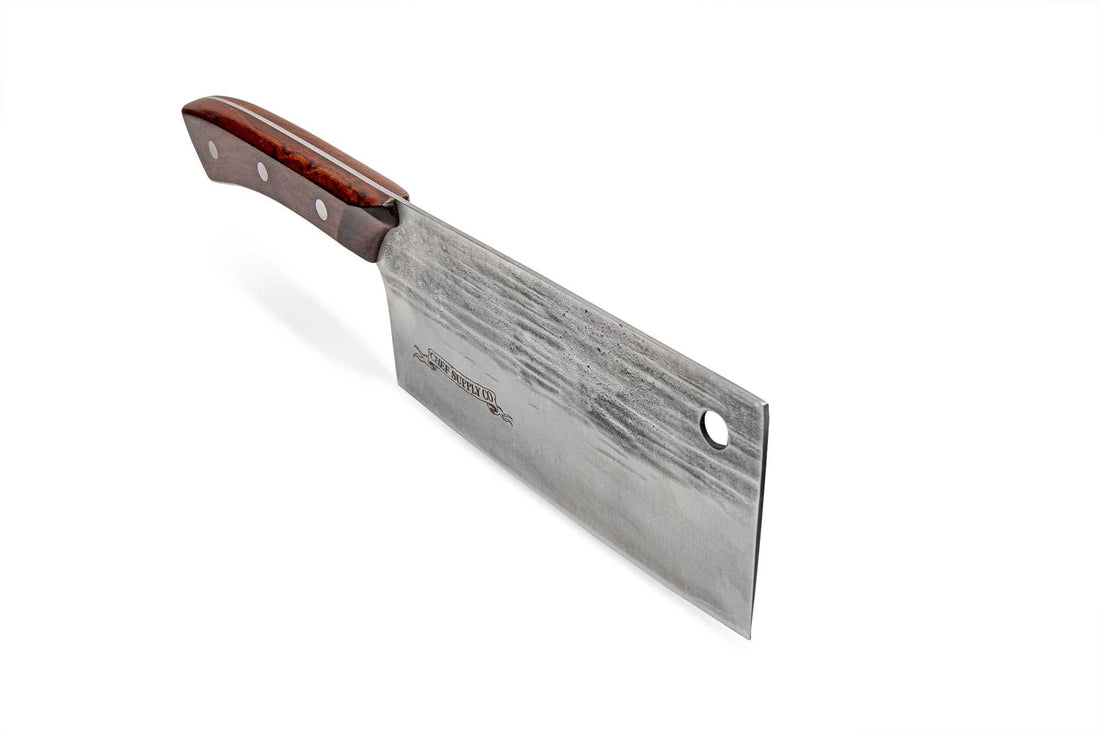 CSC BRANDED Kitchen Knives Red Series The Chicken Chaser - 17 cm 6.5 inch Mid Size Mid Duty Cleaver Knife