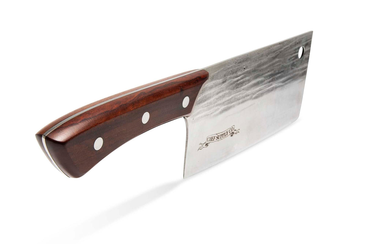 CHEF SUPPLY CO Kitchen Knives The Chicken Chaser Red - 17cm 6.5 inch Mid Size Mid Duty Cleaver Knife
