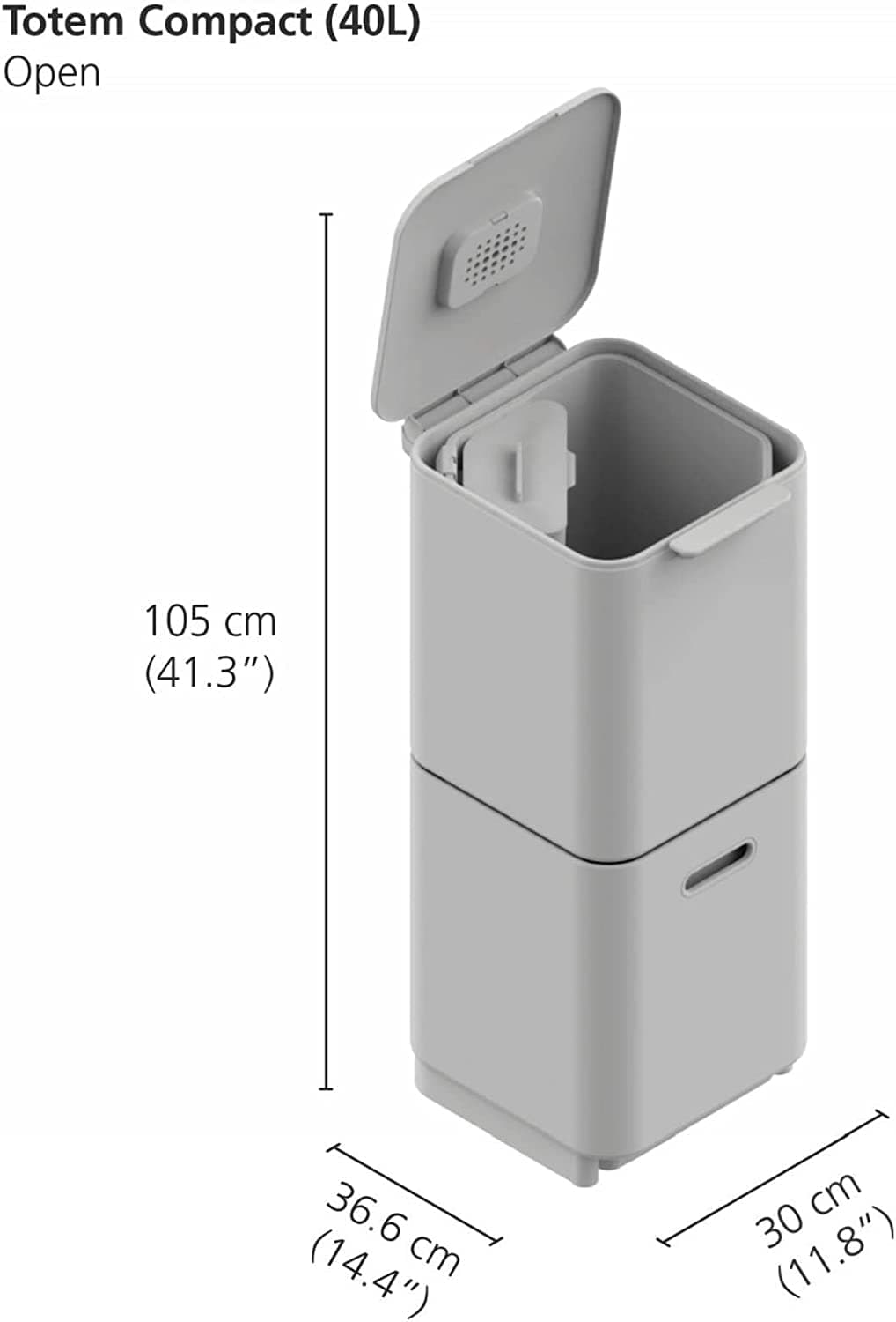 Chef Supply Co Kitchen Tool Waste Separation and Recycling Kitchen Bin 40L