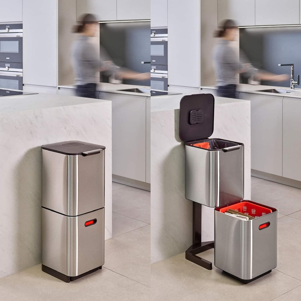 Chef Supply Co Kitchen Tool Waste Separation and Recycling Kitchen Bin 40L