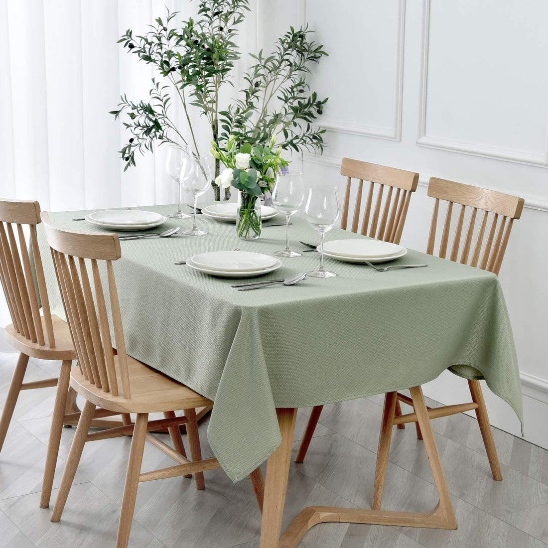 Chef Supply Co Light Candles Holder Rectangle Fabric Table Cover 60 x 120 In"
