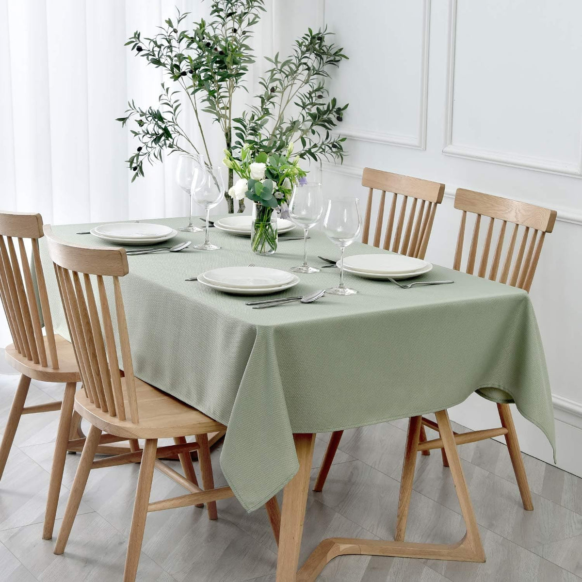 Chef Supply Co Light Candles Holder Rectangle Fabric Table Cover 60 x 120 In"