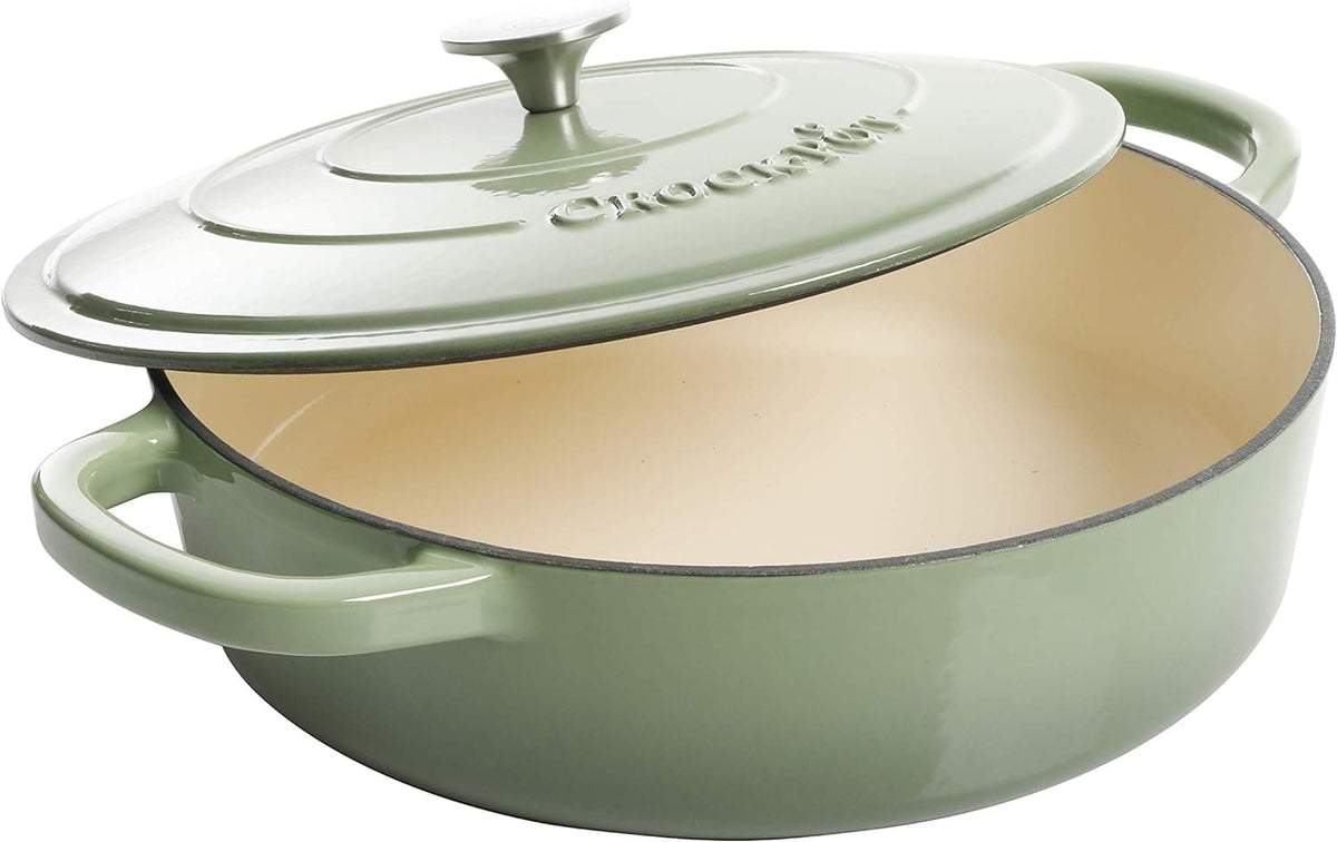 Chef Supply Co Nonstick Dutch Oven Enameled Cast Iron Braiser 5-Quart