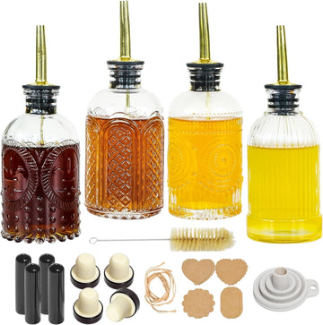 Chef Supply Co Oil Dispenser Bottle Oil Dispenser Bottle 4Pcs