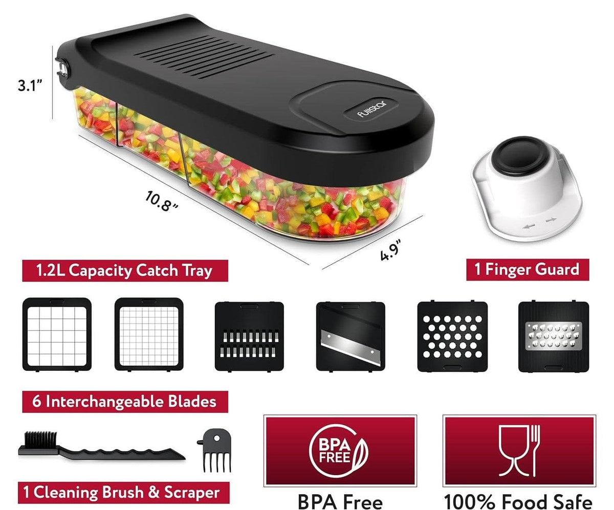 Chef Supply Co Safe Slicer Food Chopper 6 Inserts