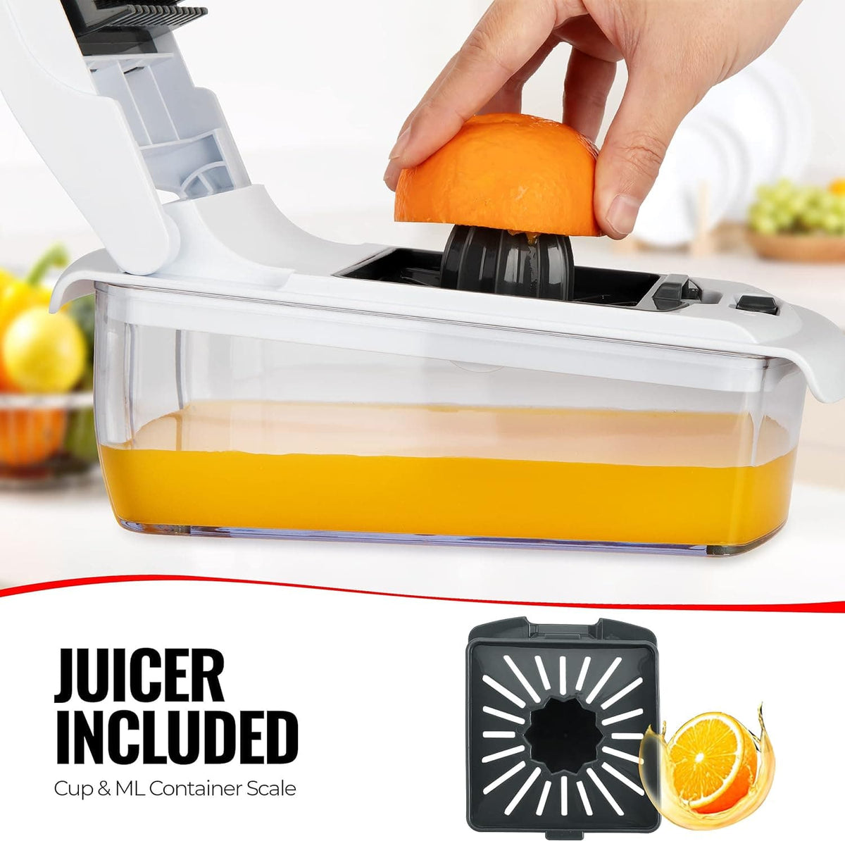Chef Supply Co Safe Slicer Mandolin Slicer with Peeler