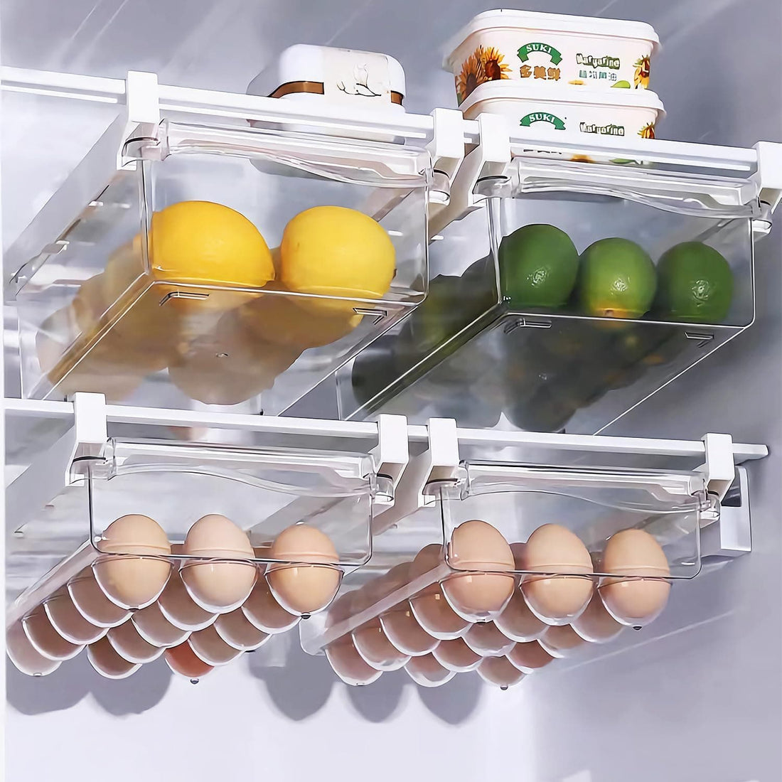 Chef Supply Co Storage Bins Fridge Storage Bins 2Pack