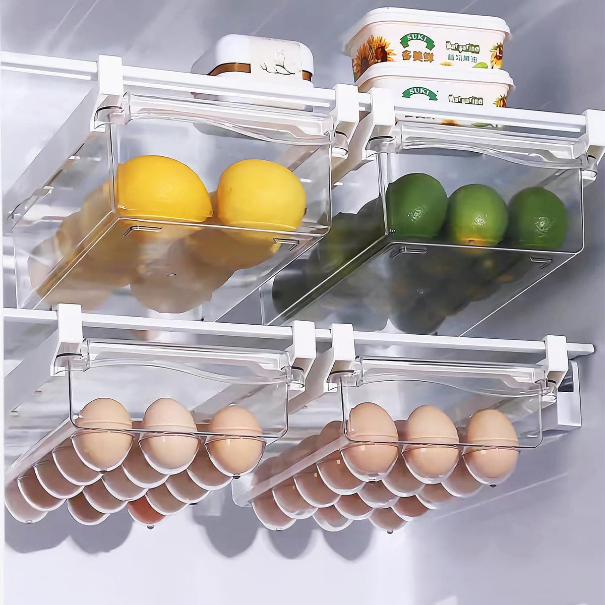 Chef Supply Co Storage Bins Fridge Storage Bins 2Pack
