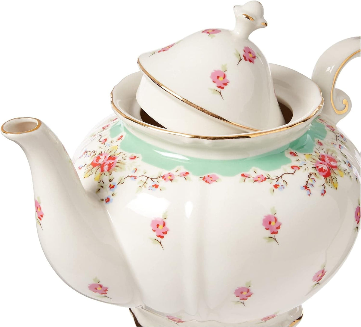 Chef Supply Co Teapot Green 5-Cup Porcelain Teapot