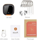 CHEF SUPPLY CO Thermometers Bluetooth Meat Thermometer with 4 Probes, Rechargeable, with Remote Control & Alarm for iOS or Android