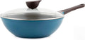 Chef Supply Co Wokpan Non Stick Wok with Glass Lid 12In