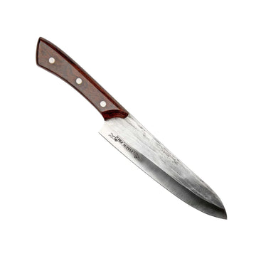 CSC BRANDED Kitchen Knives Red Series 20 cm Chef Knife with Full Tang Hard Wood Handle