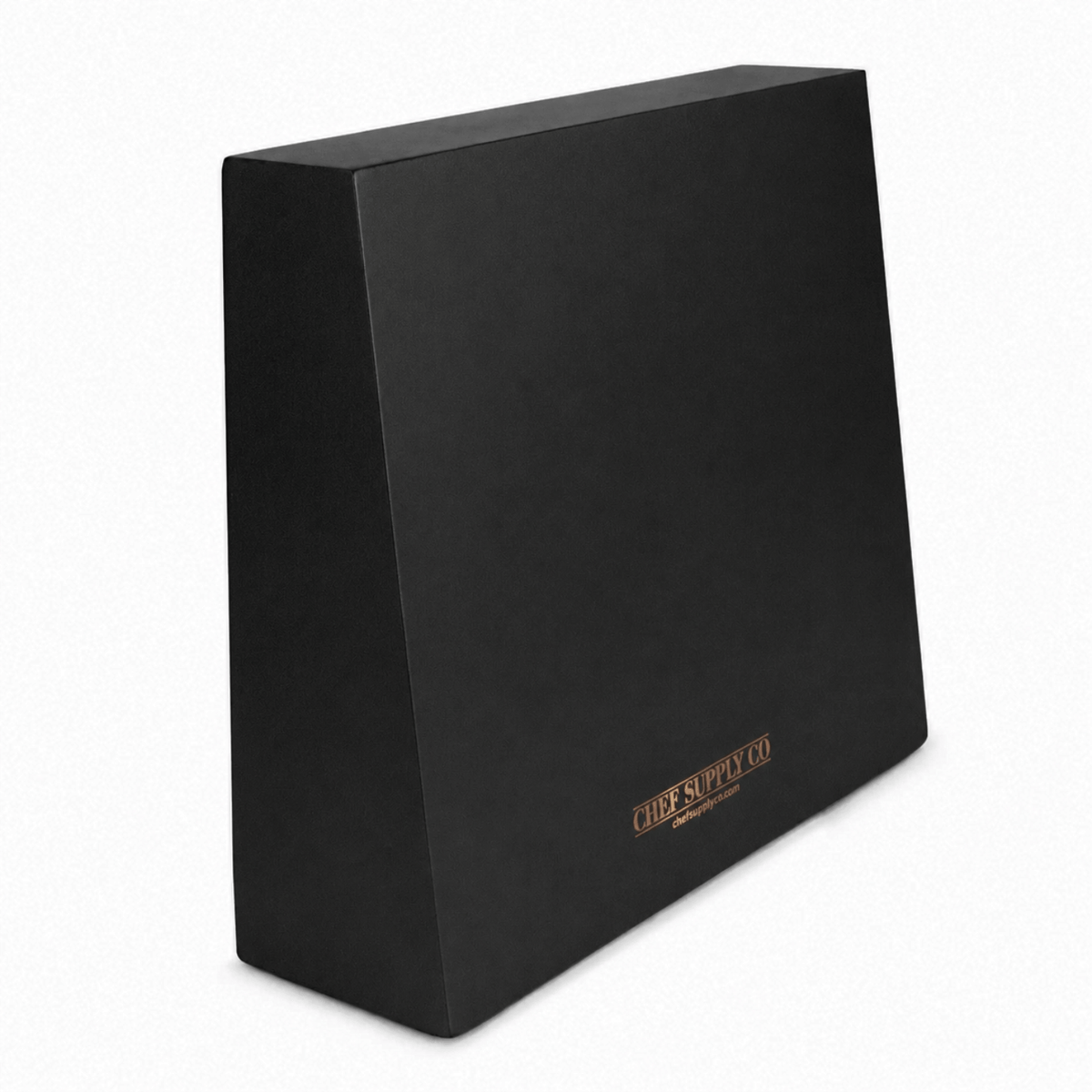 CSC BRANDED magnetic knife block Black Acacia Wood Magnetic Knife Block: Double-Sided, Strong Magnets, Universal Compatibility.