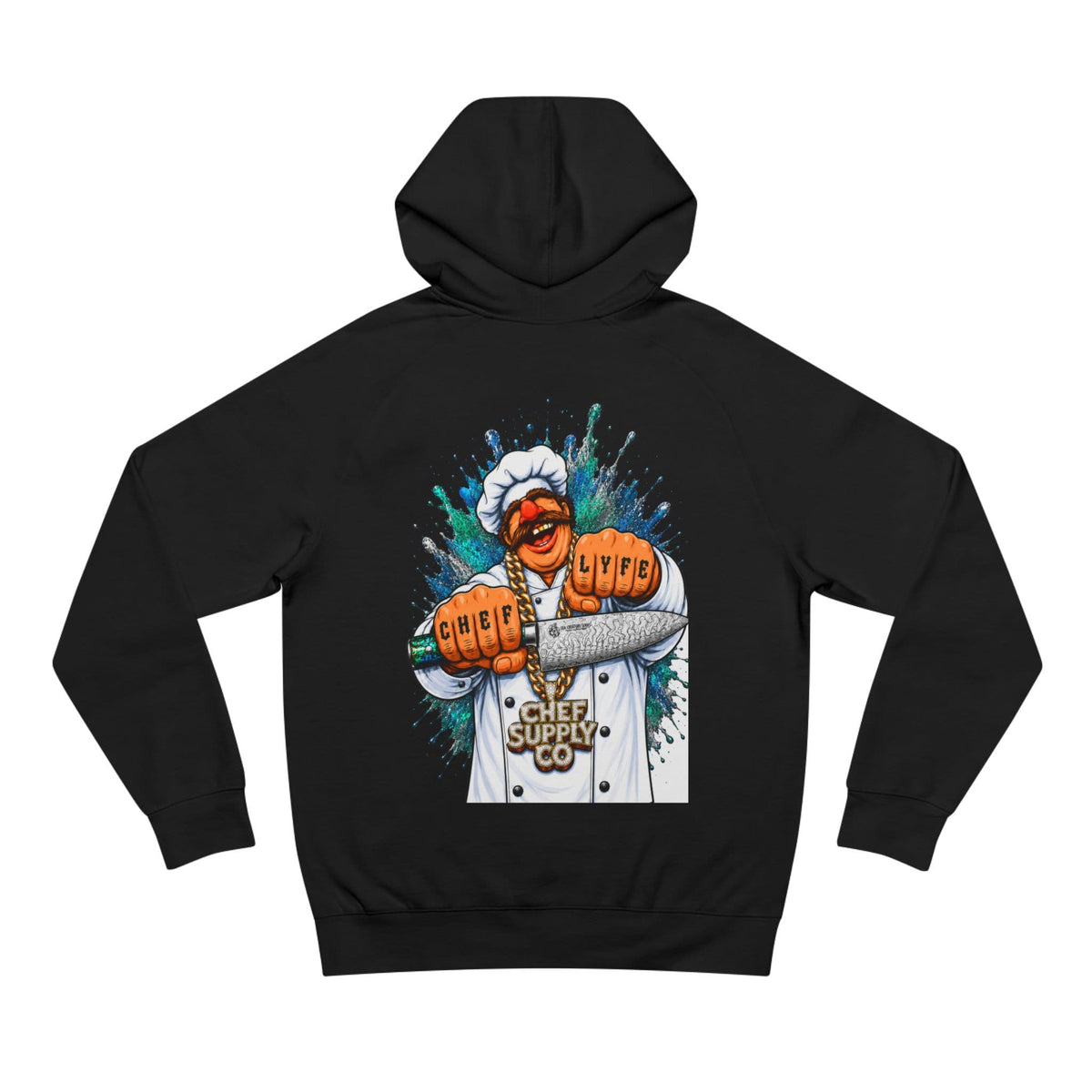 Printify Hoodie Black / XS Chef Supply Co - Swedish Gangster Chef - AS Colour 5101 Hoodie