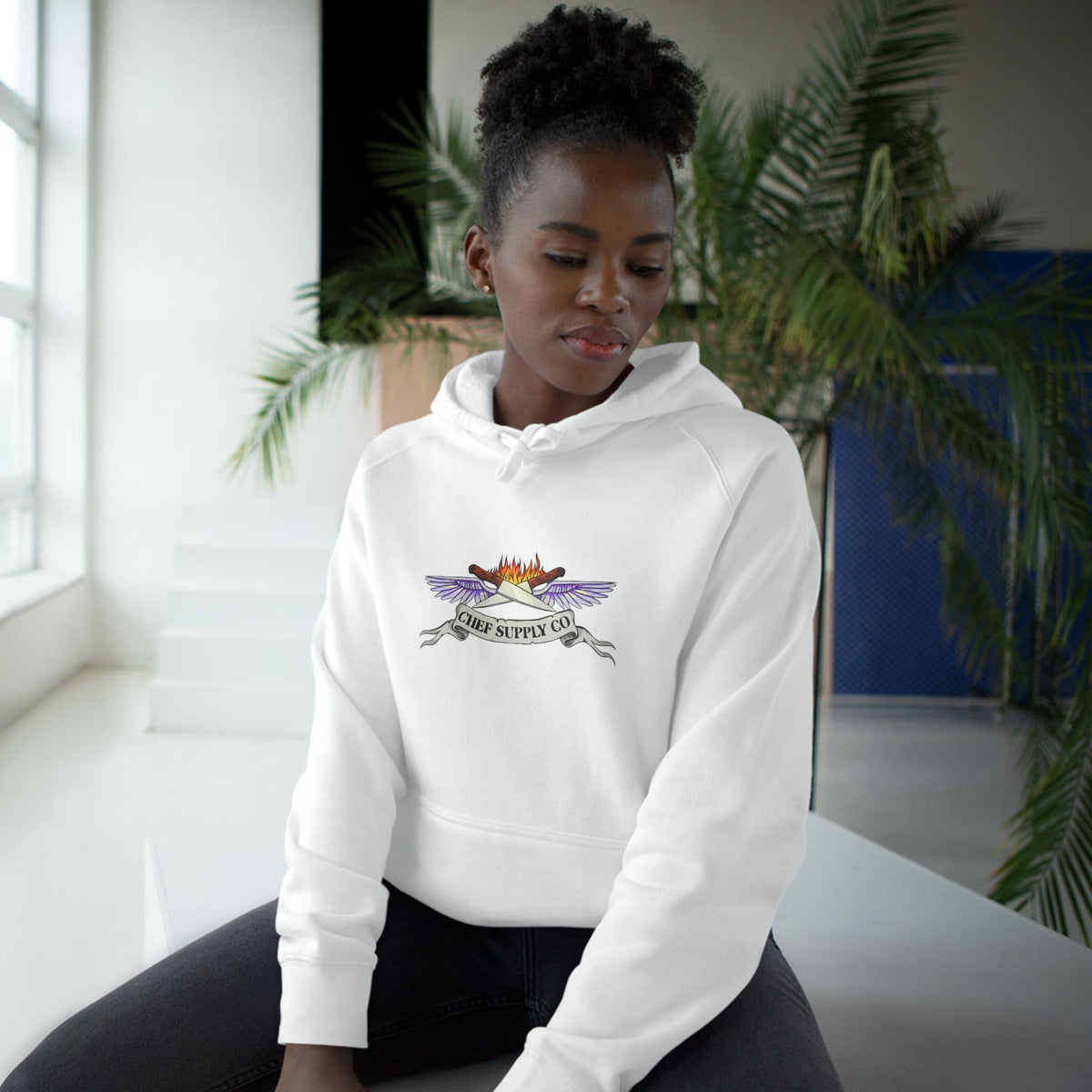 Printify Hoodie Chef Supply Co - Wings Logo - AS Colour 5101 Hoodie