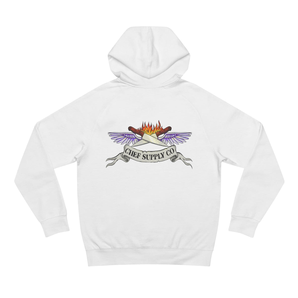 Printify Hoodie White / XS Chef Supply Co - Wings Logo - AS Colour 5101 Hoodie