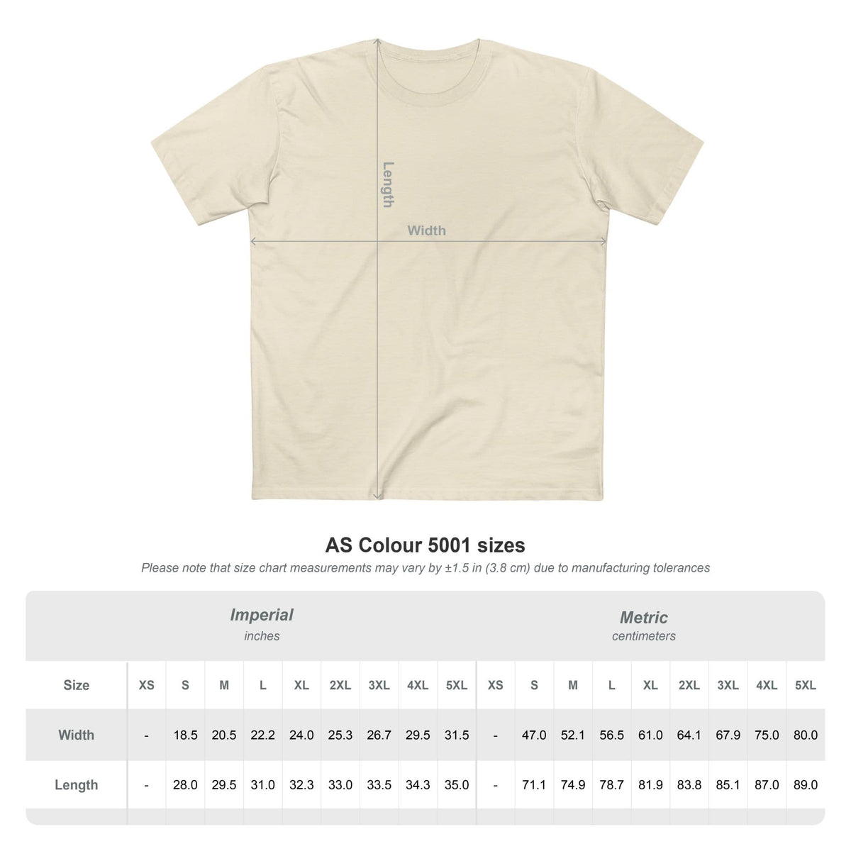 Printify T-Shirt Chef Supply Co - Piggys n Wolf Logo - AS Colour T-Shirt
