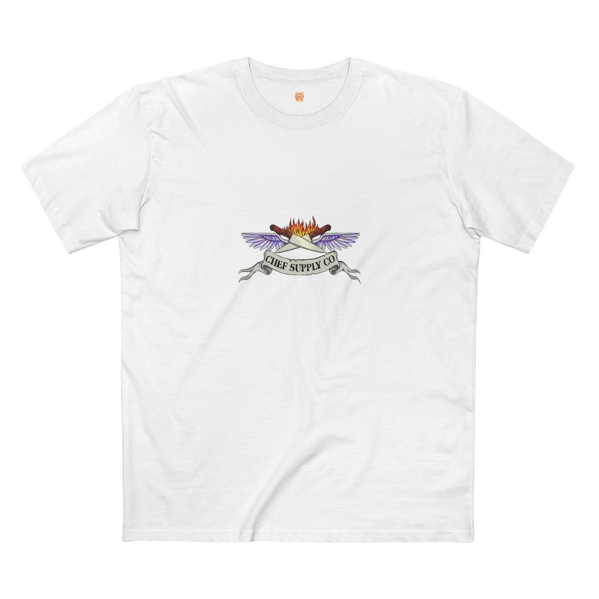 Printify T-Shirt Chef Supply Co - Wings Logo - AS Colour T-Shirt